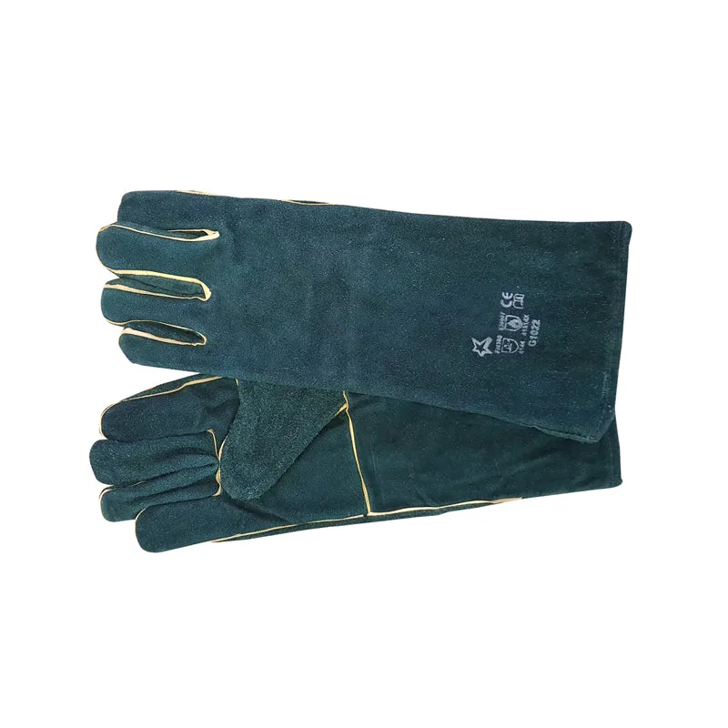 Pioneer Safety Heat Resistant Chrome Leather Gloves Green 8 Cuff G022   Premium Gloves from Pioneer Safety   Just R 68 Shop Now at Securadeal
