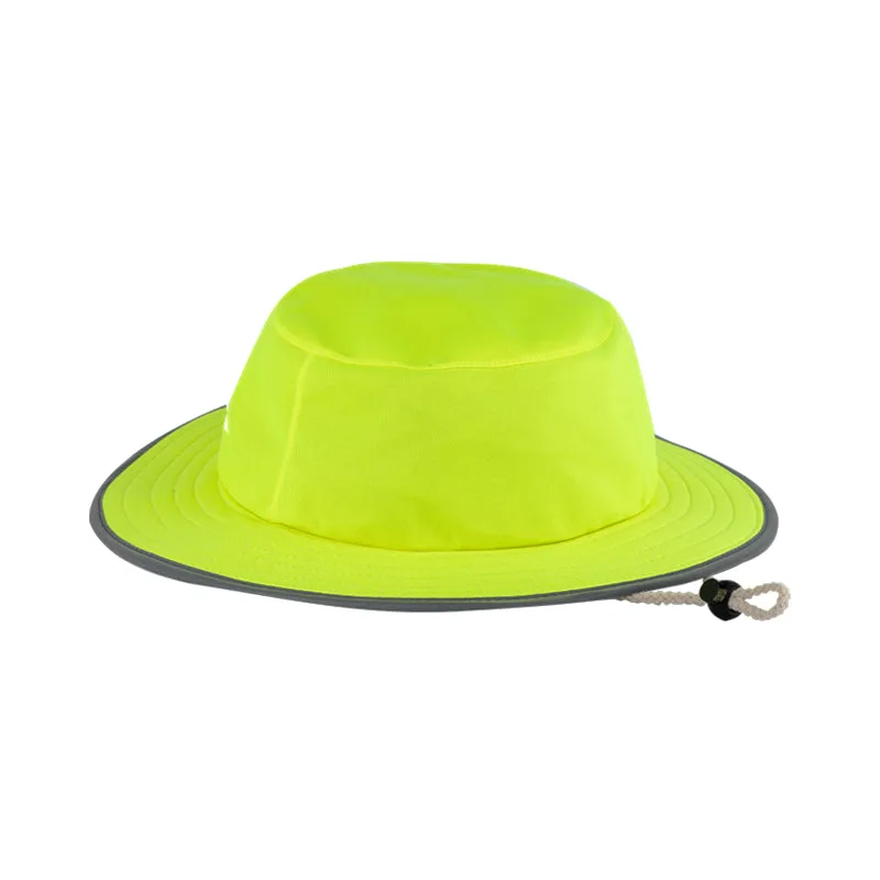 Pioneer Safety Bush Hat High Visibility with Silver Reflective Tape   Premium Safety Ppe from Pioneer Safety