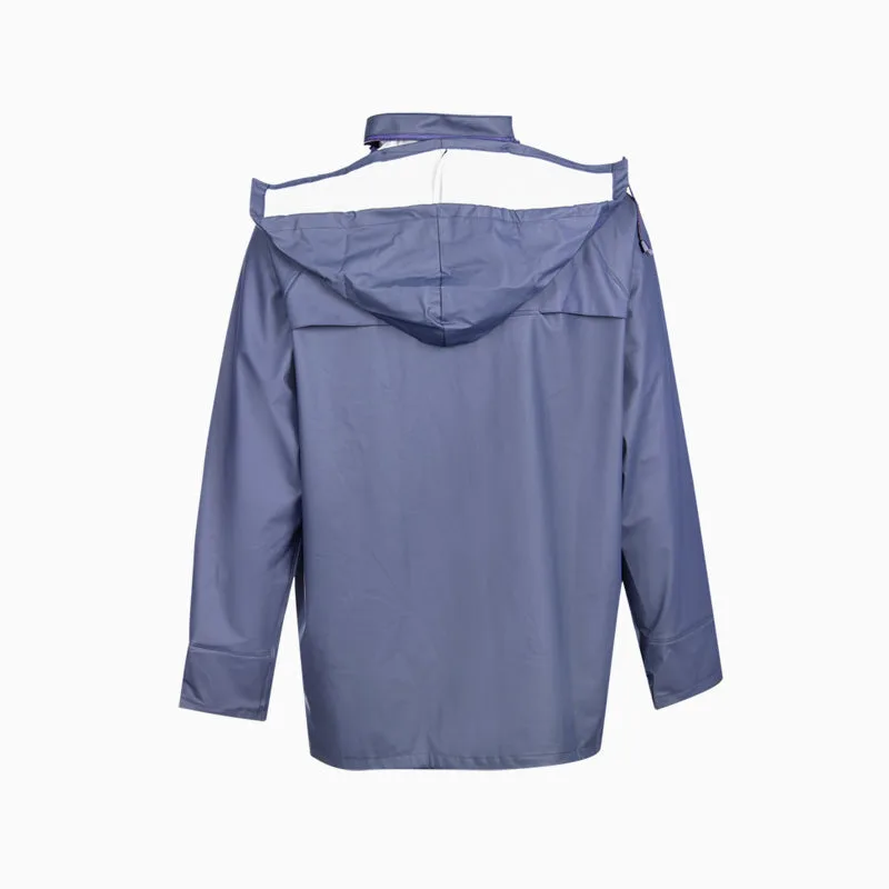 Pioneer Safety Rain Suit Pu Premium Storm Guard Navy   Premium Safety Ppe from Pioneer Safety