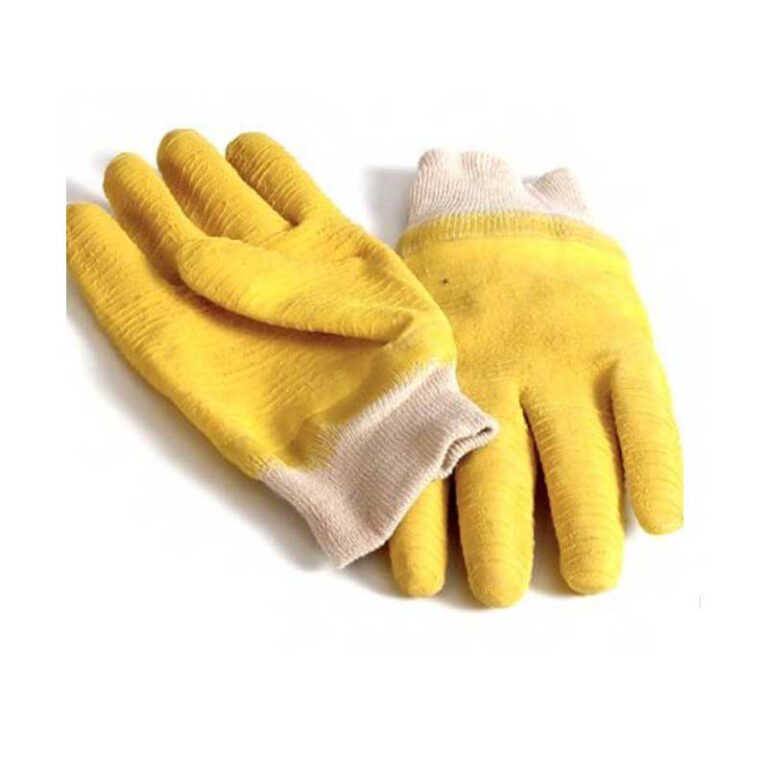 PIONEER SAFETY Yellow Comarex Crinkle Knit Wrist Glove Fully Dip Large G032 - Premium Gloves from Pioneer Safety - Just R 38! Shop now at Securadeal