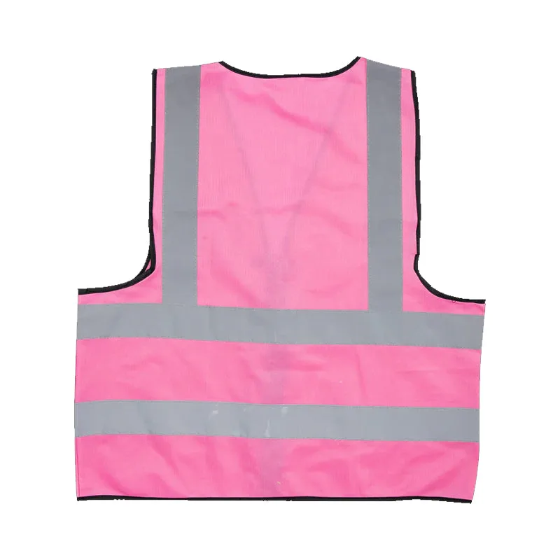 Pioneer Safety Vests Reflective Zip Id Pocket Pink   Premium Safety Ppe from Pioneer Safety