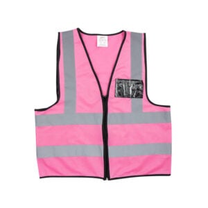 PIONEER SAFETY Vests Reflective Zip Id Pocket Pink - Premium clothing from Pioneer Safety - Just R 81! Shop now at Securadeal