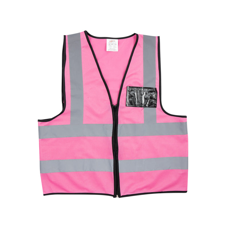S20698_1 | Securadeal PIONEER SAFETY Vests Reflective Zip Id Pocket Pink - Premium clothing from Pioneer Safety - Just R 81! Shop now at Securadeal
