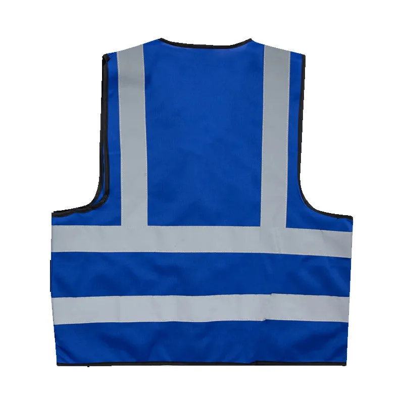Pioneer Safety Vests Reflective Zip Id Pocket Rblue   Premium Safety Ppe from Pioneer Safety