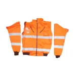 Pioneer Safety Bunny Jacket Detachable Sleeves Orange   Premium Safety Ppe from Pioneer Safety