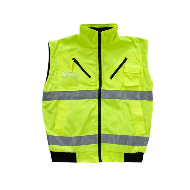 Pioneer Safety Bunny Jacket Detachable Sleeves Lime   Premium Safety Ppe from Pioneer Safety
