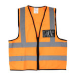 S20806 | Securadeal Pioneer Safety Vest Reflective Fluorescent Orange Zip Pocket Small Premium Clothing from Pioneer Safety Just R 50 Shop Now at Securadeal