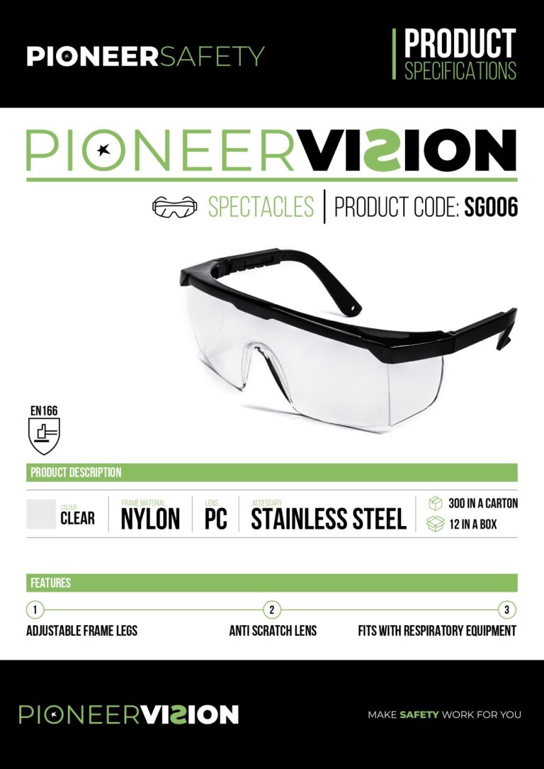 PIONEER SAFETY Safety Glasses Clear Anti Scratch Anti Fog - Premium clothing from Pioneer Safety - Just R 17! Shop now at Securadeal