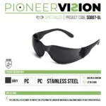 Pioneer Safety Glasses Sport Anti Scratch Grey   Premium Safety Ppe from Pioneer Safety