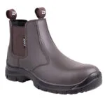 Untitled-1 | Securadeal Brown Leather Ankle Boot with Elastic Side Panels and Rugged Sole Designed for Durability safetywork Boot