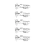 Roco 110 Degree 4 Hole Base Plate Cupboard Hinge 9mm  5 Pack    Premium Home Accessories from Roco
