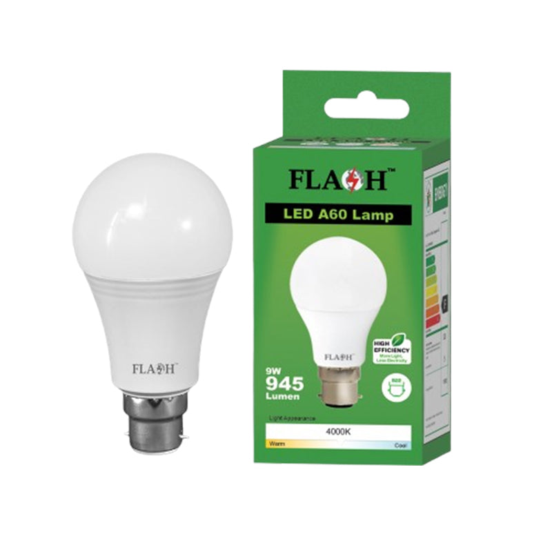 Untitled-1_097eec29-56a9-4278-8715-e75ee6efb64f FLASH LED High Efficiency All Purpose Light Bulb 9W A60 Lamp B22 (10 pack) - Premium Light Bulbs from FLASH - Just R 0! Shop now at Securadeal