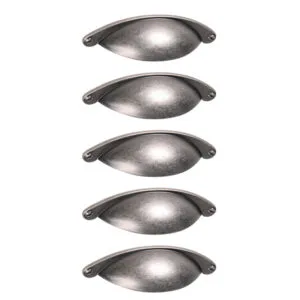 ROCO Cupboard Buttercup Handle Oxidised Tin 64mm ( 5 Pack ) - Premium Hardware from ROCO - Just R 190! Shop now at Securadeal