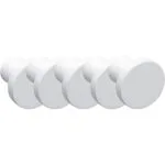 Roco Flat Button Drawer Knob White 30mm  5 Pack    Premium Drawer Knobs from Roco
