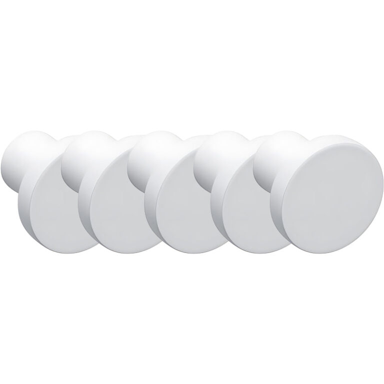 ROCO Flat Button Drawer Knob White 30mm ( 5 Pack ) - Premium Hardware from ROCO - Just R 185! Shop now at Securadeal