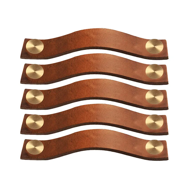 Roco Leather Cupboard Handle Tan  Brass 128mm  5 Pack    Premium Hardware from Roco   Just R 348 Shop Now at Securadeal