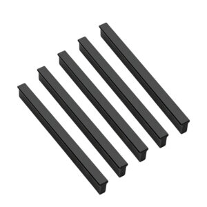 ROCO T Strip Cupboard Handle Brushed Matt Black  150mm ( 5 Pack ) - Premium Hardware from ROCO - Just R 217! Shop now at Securadeal