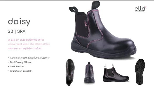 Daisy Ella Ladies Safety Steel Toe Womans Boot   Premium Safety Ppe from Ella