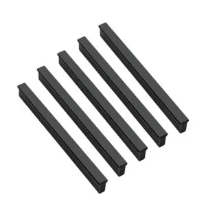 ROCO T Strip Cupboard Handle Brushed Matt Black 600mm ( 5 Pack ) - Premium Hardware from ROCO - Just R 523! Shop now at Securadeal