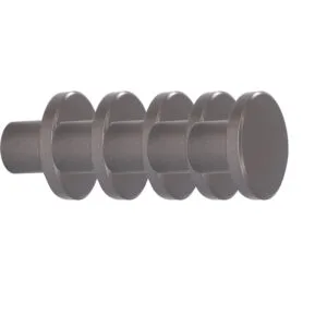 ROCO Flat Button Drawer Knob Dark Grey 30mm ( 5 Pack ) - Premium Hardware from ROCO - Just R 185! Shop now at Securadeal