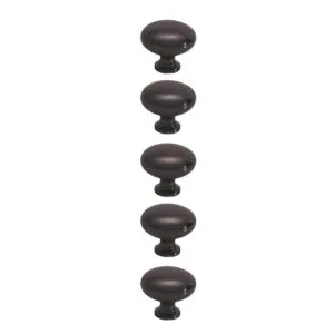 ROCO Small Base Drawer Knob Matt Black 32mm ( 5 Pack ) - Premium Hardware from ROCO - Just R 123! Shop now at Securadeal