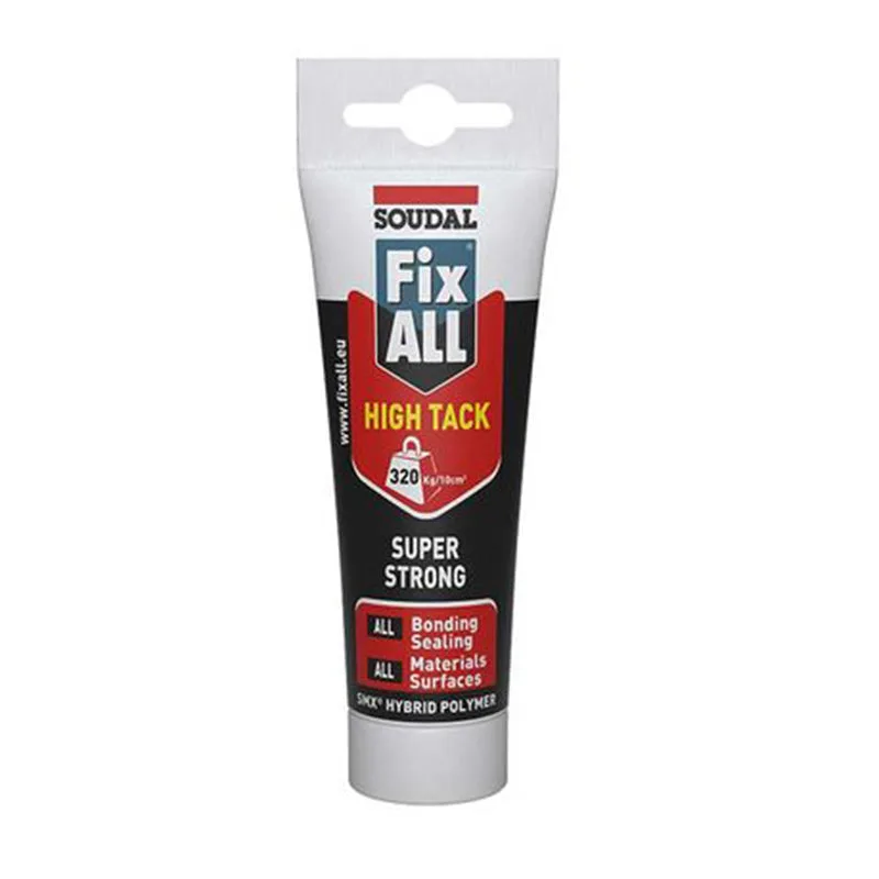 Soudal Fix All High Tack Super Strong Flexible Adhesive White 125ml   Premium Hardware from Soudal   Just R 18088 Shop Now at Securadeal