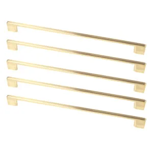 ROCO Neptune Aluminium Cupboard Handle Brushed Brass 96mm ( 5 Pack ) - Premium Hardware from ROCO - Just R 117! Shop now at Securadeal