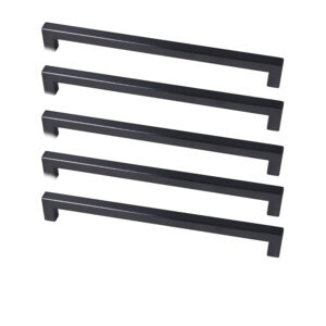 ROCO Cupboard Handle Bar Hollow Square Matt Black 288mm ( 5 Pack ) - Premium Hardware from ROCO - Just R 248! Shop now at Securadeal