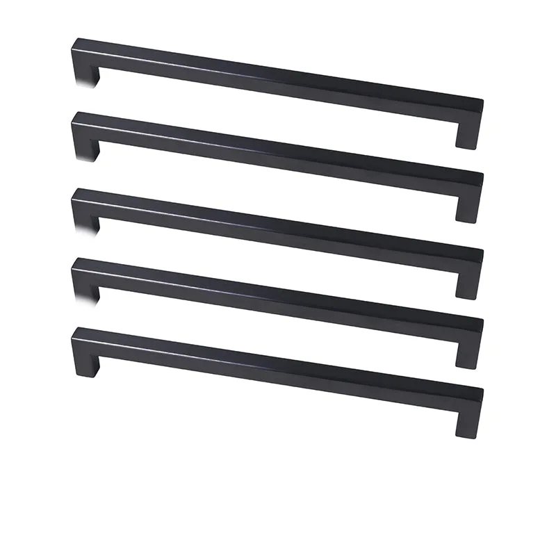 Roco Cupboard Handle Bar Hollow Square Matt Black 288mm  5 Pack    Premium Hardware from Roco   Just R 248 Shop Now at Securadeal
