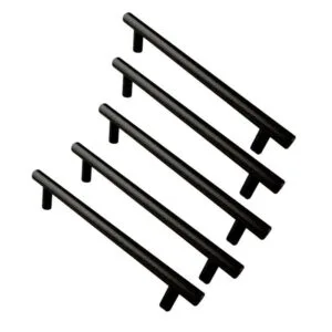ROCO Cupboard Handle Bar Hollow Black 288mm x 12mm ( 5 Pack ) - Premium Hardware from ROCO - Just R 100! Shop now at Securadeal