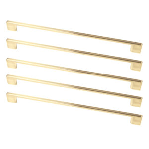 ROCO Neptune Aluminium Cupboard Handle Brushed Brass 320mm ( 5 Pack ) - Premium Hardware from ROCO - Just R 323! Shop now at Securadeal
