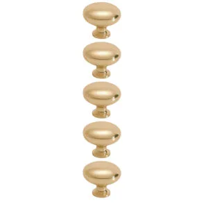 ROCO Small Base Drawer Knob Brass Plated 32mm ( 5 Pack ) - Premium Hardware from ROCO - Just R 123! Shop now at Securadeal