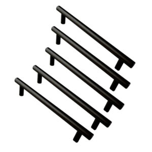 ROCO Cupboard Handle Bar Hollow Black 192mm x 12mm ( 5 Pack ) - Premium Hardware from ROCO - Just R 68! Shop now at Securadeal