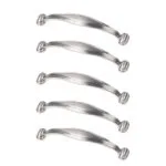 Roco Victoria Antique Cupboard Handle Satin Chrome 96mm  5 Pack    Premium Handles from Roco