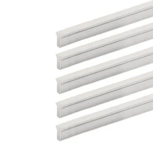 ROCO T Strip Cupboard Handle Brushed Nickel 300mm ( 5 Pack ) - Premium Hardware from ROCO - Just R 290! Shop now at Securadeal