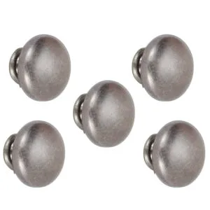 ROCO Lite Mushroom Drawer Knob Pewter 30mm ( 5 Pack ) - Premium Hardware from ROCO - Just R 100! Shop now at Securadeal