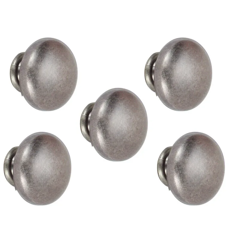 ROCO Lite Mushroom Drawer Knob Pewter 30mm ( 5 Pack ) - Premium Hardware from ROCO - Just R 100! Shop now at Securadeal