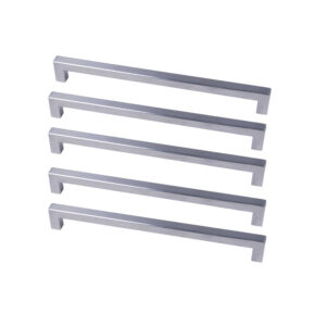 ROCO Cupboard Handle Bar Hollow Square Stainless Steel 192mm x 12mm ( 5 Pack ) - Premium Hardware from ROCO - Just R 390! Shop now at Securadeal