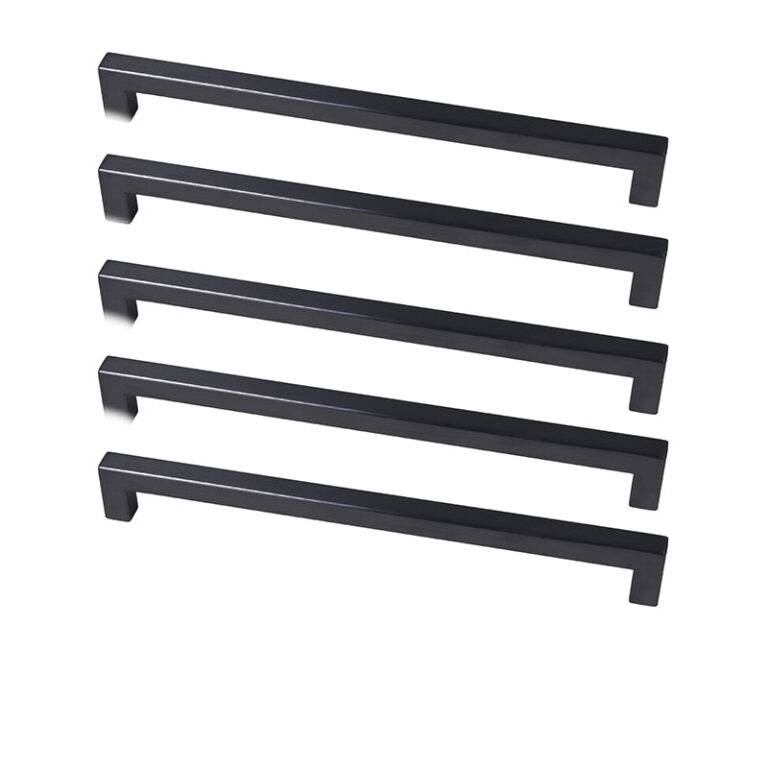 ROCO Cupboard Handle Bar Hollow Square Matt Black 128mm ( 5 Pack ) - Premium Hardware from ROCO - Just R 290! Shop now at Securadeal