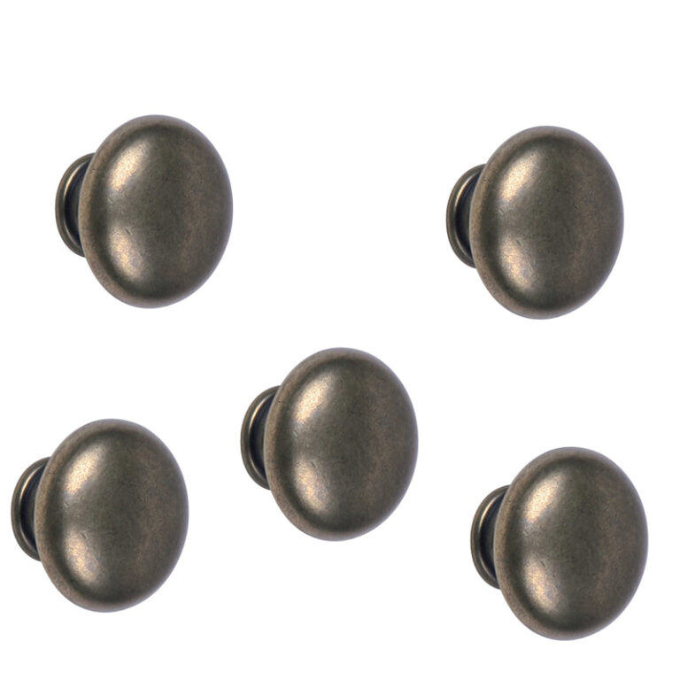 ROCO Lite Mushroom Drawer Knob Antique Brass 30mm ( 5 Pack ) - Premium Hardware from ROCO - Just R 100! Shop now at Securadeal