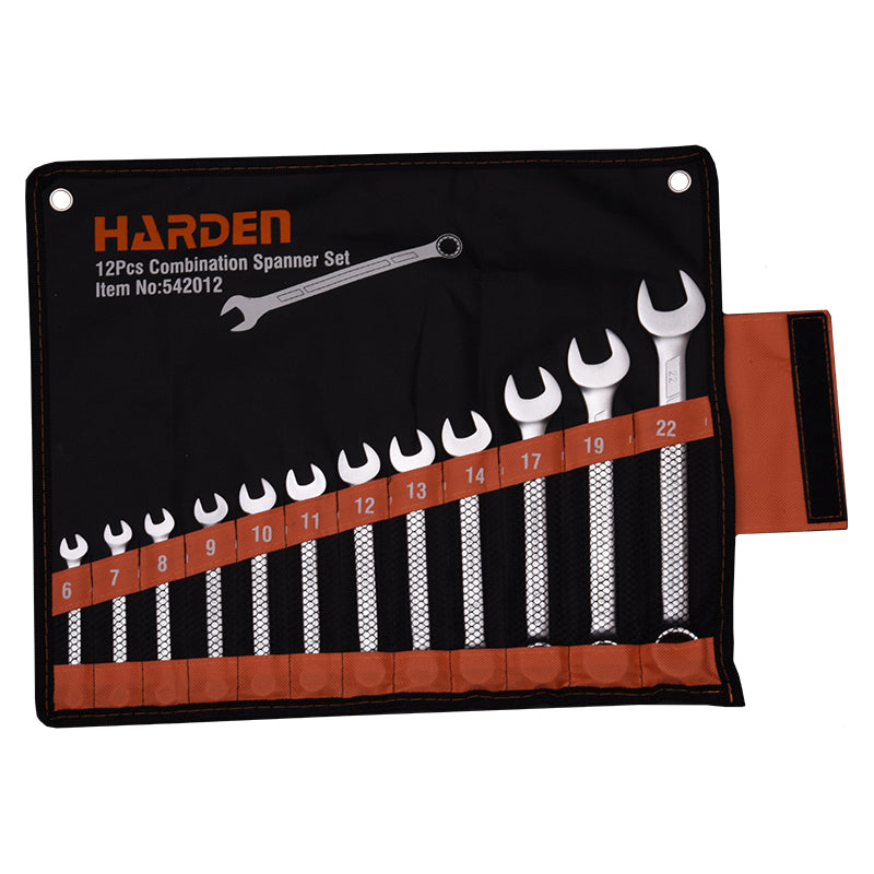 Untitled-1_e019e42a-184b-431b-bdad-f42dd22e5174 | Securadeal HARDEN 12 Piece Combination Spanner Set 6mm - 22mm - Premium Spanner from HARDEN - Just R 733! Shop now at Securadeal