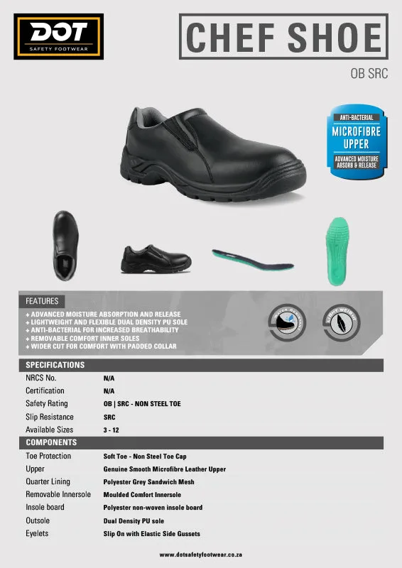 Dot Chef Safety Shoe Non Steel Toe   Premium Safety Ppe from Dot