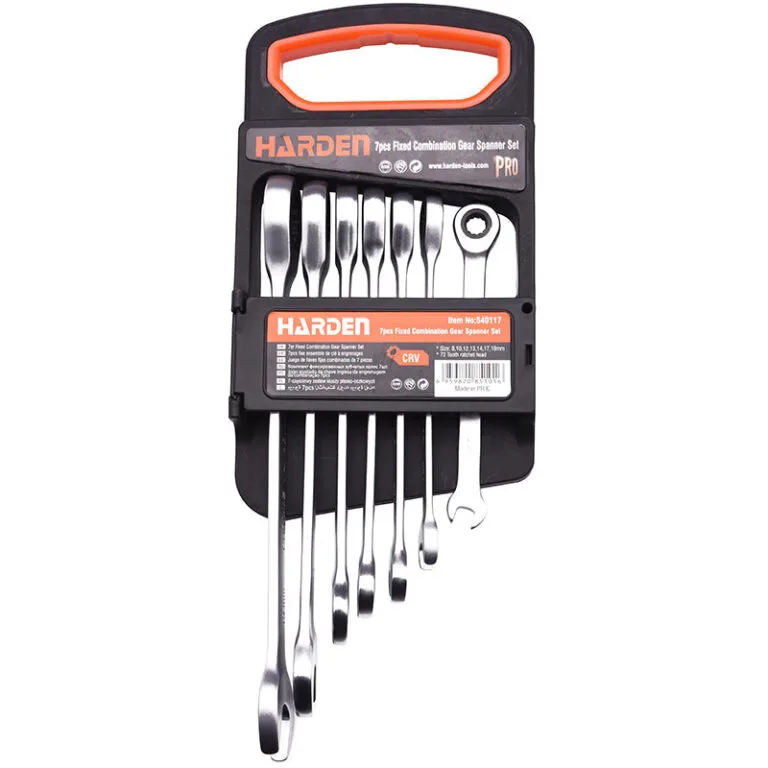 HARDEN 7 Piece Fixed Combination Gear Spanner Set - Premium Hardware from HARDEN - Just R 819! Shop now at Securadeal