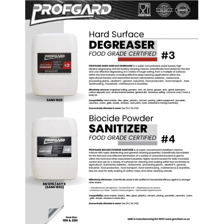PROFGARD #4 Biocide Powder Sanitizer Food Grade 10Kg - Premium Cleaning Products from PROFGARD - Just R 514! Shop now at Securadeal