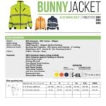 V003BunnyJacket21.31.0621.31.06_page-0001 | Securadeal Pioneer Safety Bunny Jacket Detachable Sleeves Lime Premium Clothing from Pioneer Safety Just R 781 Shop Now at Securadeal