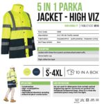 Pioneer Safety Jacket Parka 5 in 1 Limenavy   Premium Clothing from Pioneer Safety   Just R 1117 Shop Now at Securadeal