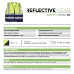 Pioneer Safety Vests Signaling with Zip Id Pocket Limenavy   Premium Safety Ppe from Pioneer Safety