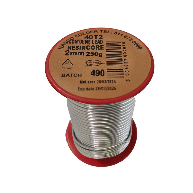 W10003 | Securadeal NASCO Solder Resin Core Reel 40t 2.0mm 250g - Premium soldering from Nasco - Just R 229! Shop now at Securadeal