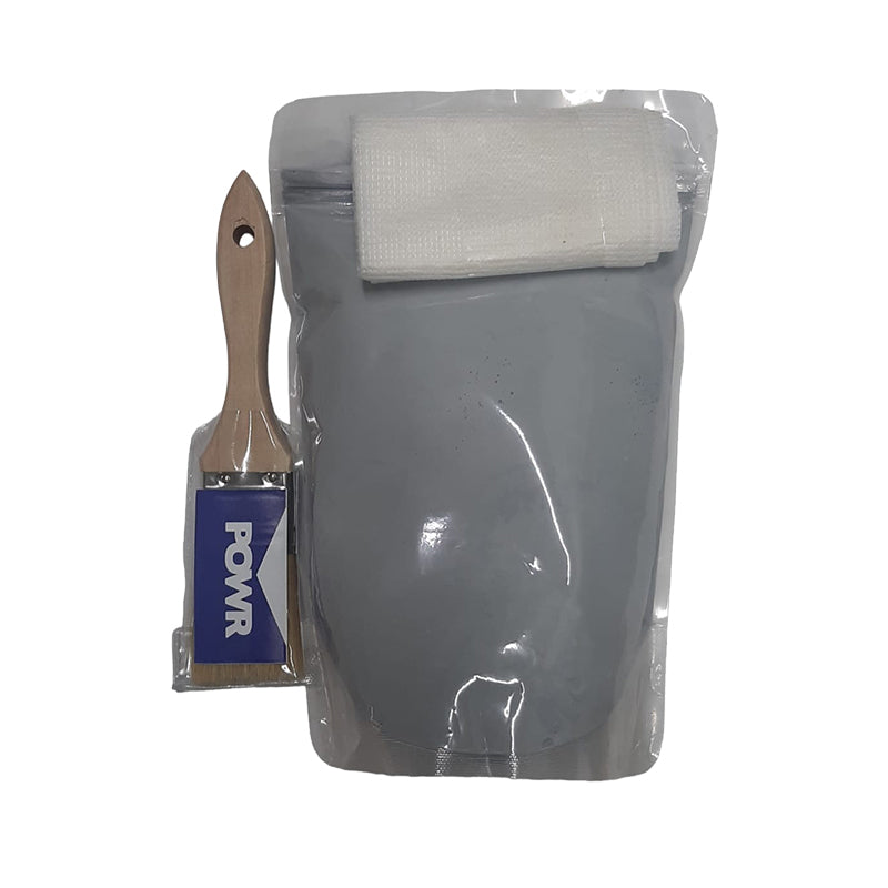 POWR RUBBER SEAL Waterproofing Kit All Purpose Light Grey 1 Litre - Premium Hardware Glue & Adhesives from POWR - Just R 109! Shop now at Securadeal