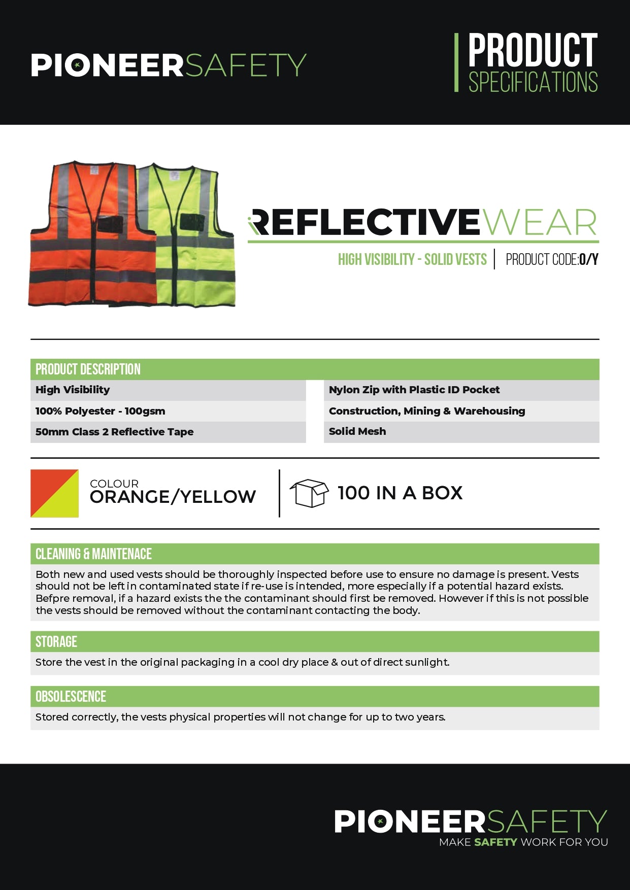 YReflectiveSolidVest-1_1__page-0001_731ac5b3-2c42-4223-912d-14563d8d1547 | Securadeal PIONEER SAFETY Vest Reflective Fluorescent Lime Large Zip/Pocket - Premium clothing from Pioneer Safety - Just R 50! Shop now at Securadeal